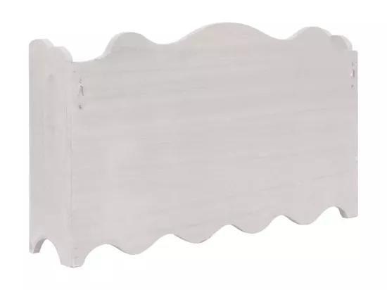 Porte-manteau mural Blanc 50x10x30 cm Bois
