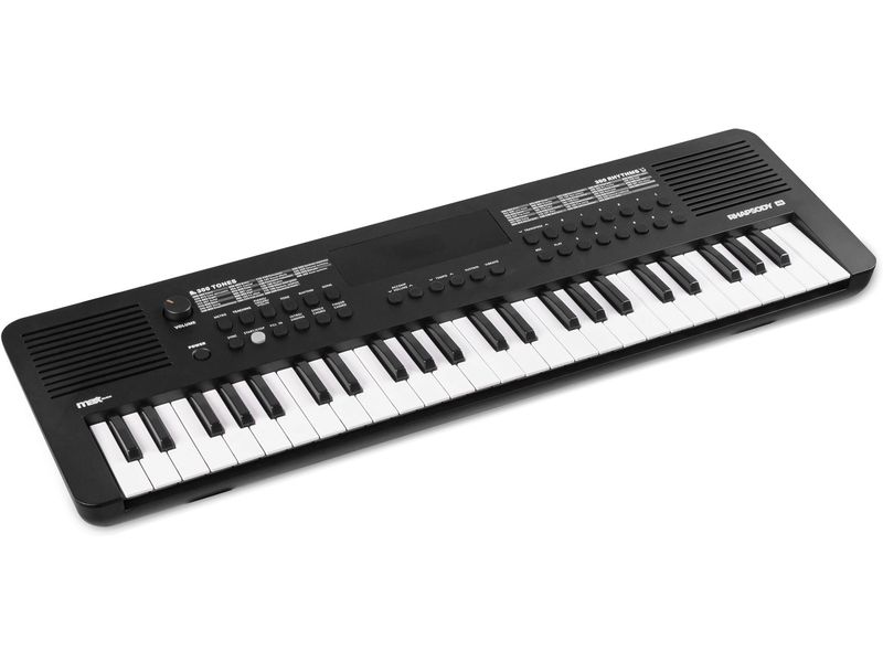 MAX Keyboard Rhapsody49 49-Tasten-Elektronik-Keyboard mit Duo-Lautsprechersystem