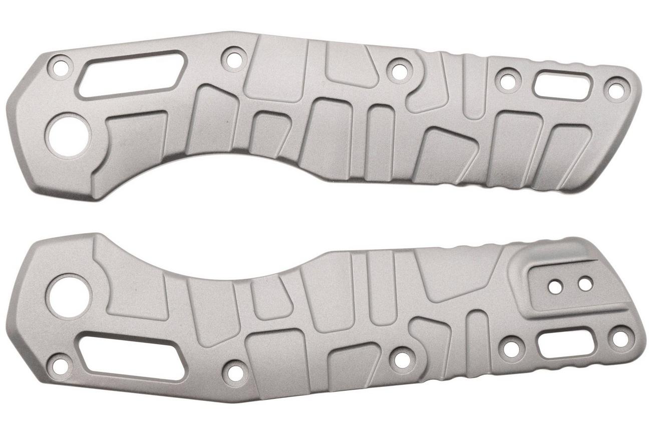 Lex Custom Microtech MSI Standard Issue Scales V2 MMSI2GBB, Glass Bead Blasted Titanium, handgreepschalen
