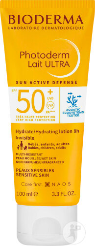 Bioderma Photoderm Lait Ultra IP50+ Peaux Sensibles Tube 100ml