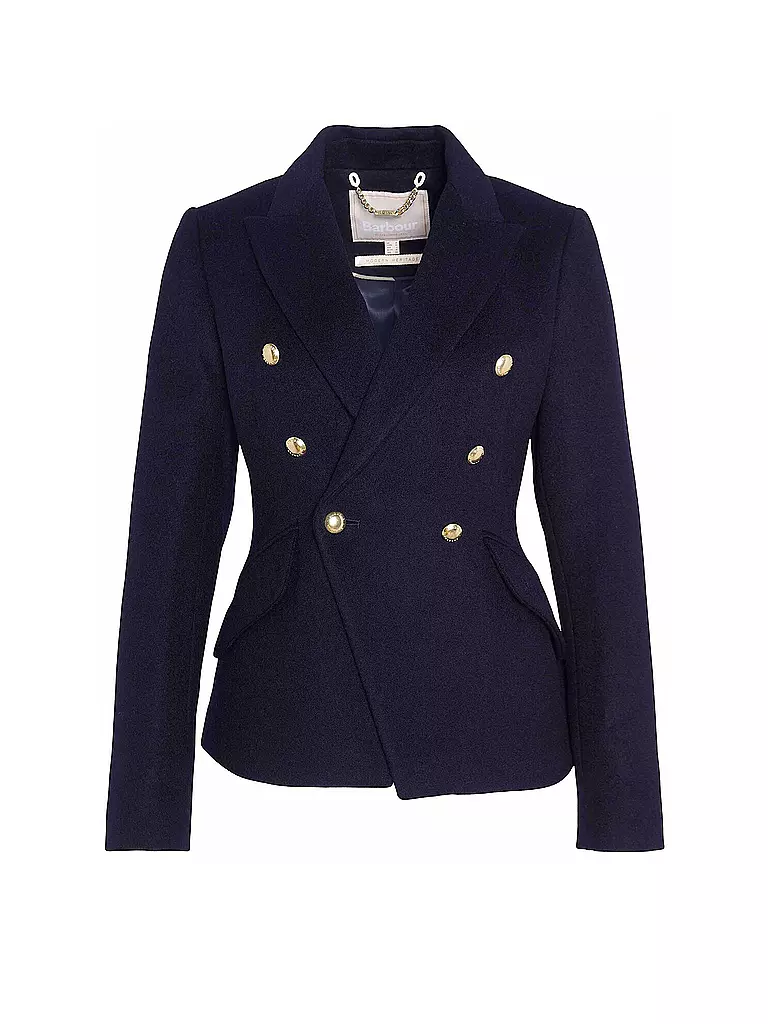 BARBOUR Wollblazer DARLY MILITARY  dunkelblau
