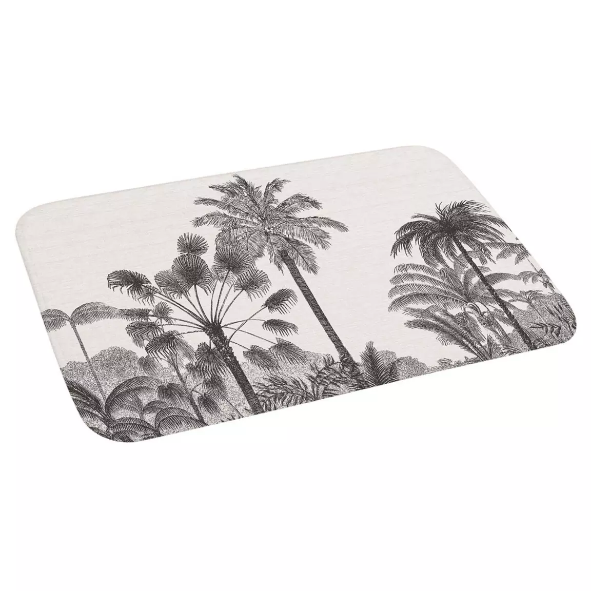 Tapis de bain microfibre (45 x 75 cm) Cocoty Noir
