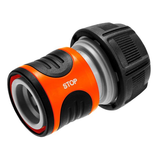 Gardena Conector de Mangueira Water Stop 19 mm Cinzento/laranja