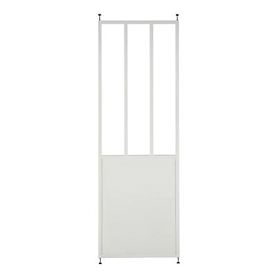 Cloison amovible 3-en-1 esprit atelier Axioma blanche H.250 x l.80 cm