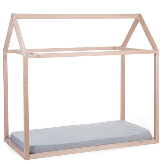 Petite maison lit cabane 70x140   Naturel        de               Childhome