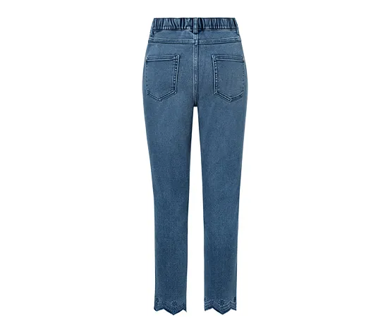 7/8-Treggings mit Lochstickerei