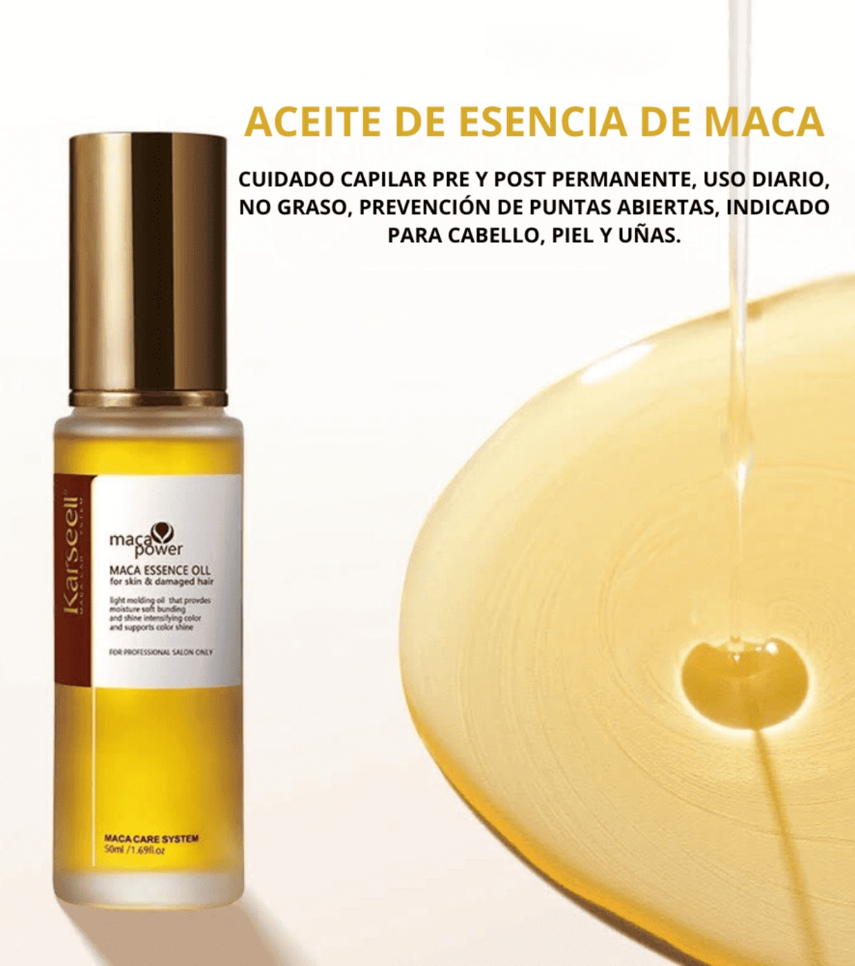 Karseell - *Maca Power* - Sérum capilar com óleo de argan