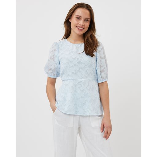 Moves Clover Bluse, Iced Aqua, 40