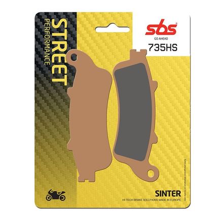 Plaquettes de freins SBS 735HS Sinter Métal Fritté avant