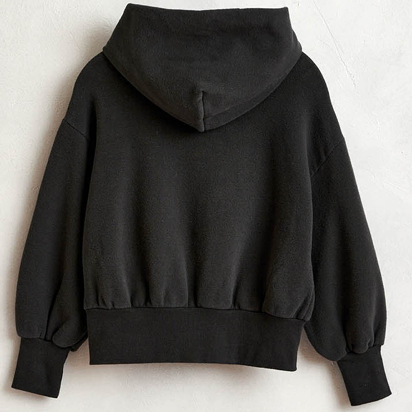 Bellerose Sweat Vasso en Coton à capuche anthracite