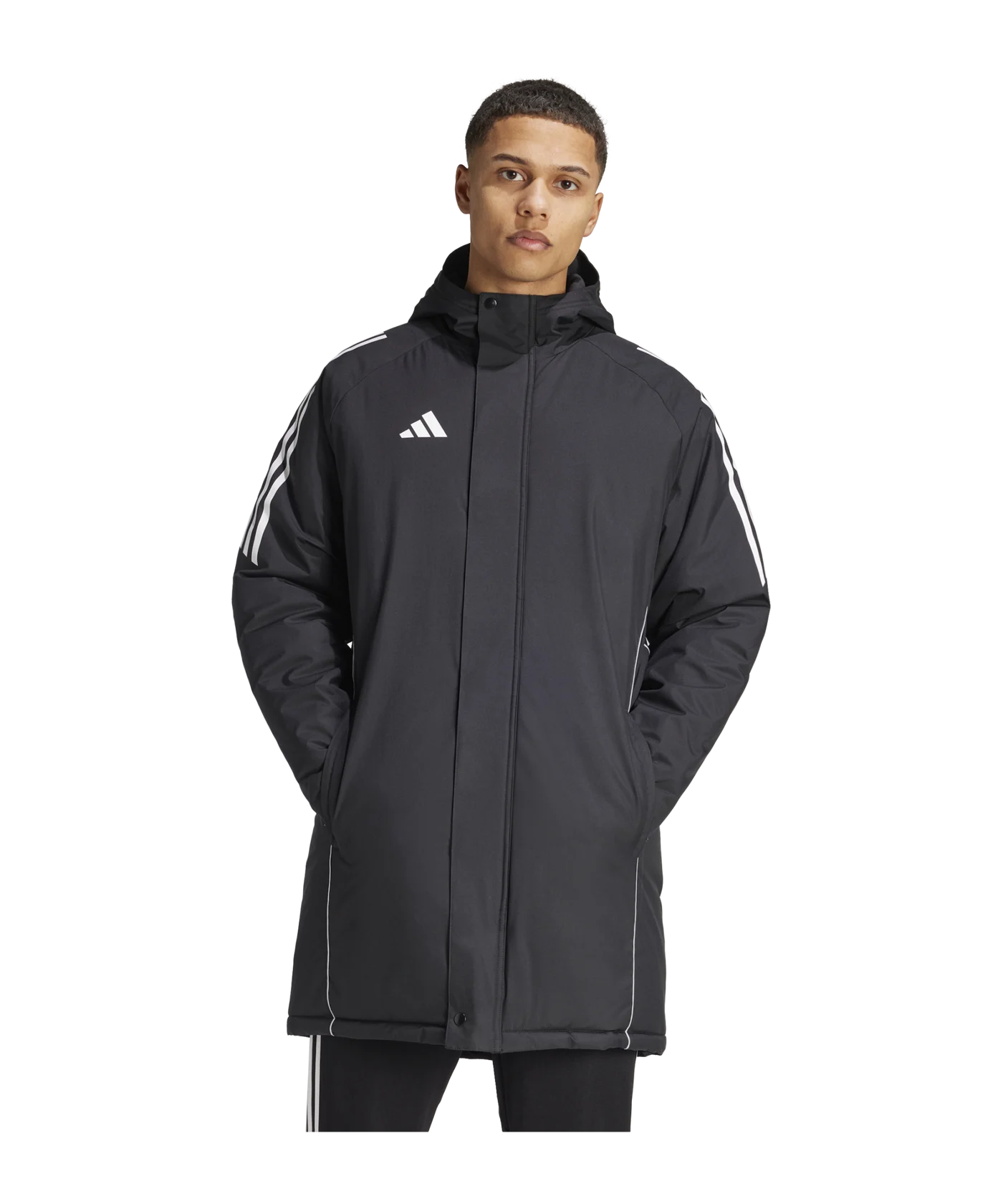 adidas Tiro 24 Winterjacke Schwarz Weiss