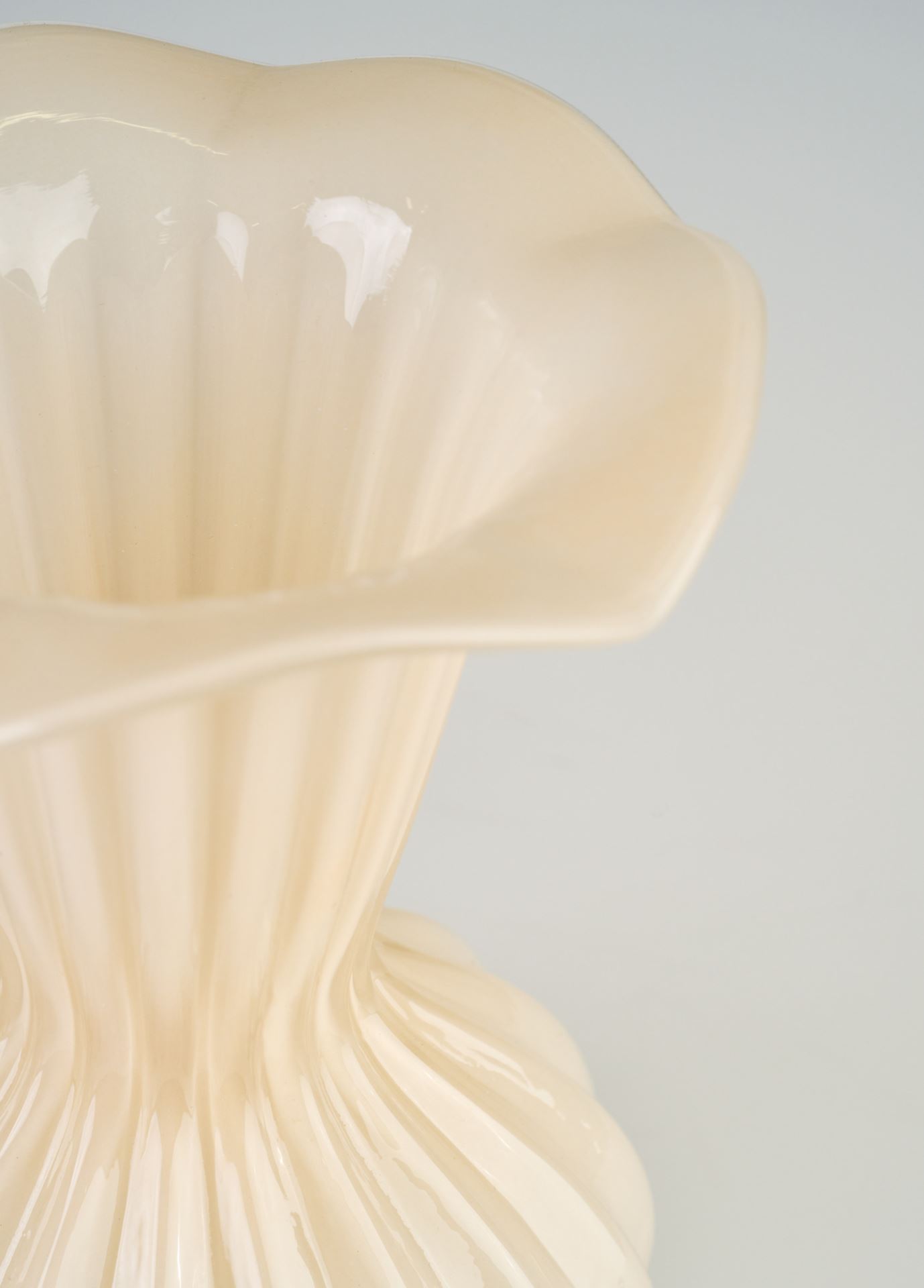 Vase lys beige - 17x17x27 cm