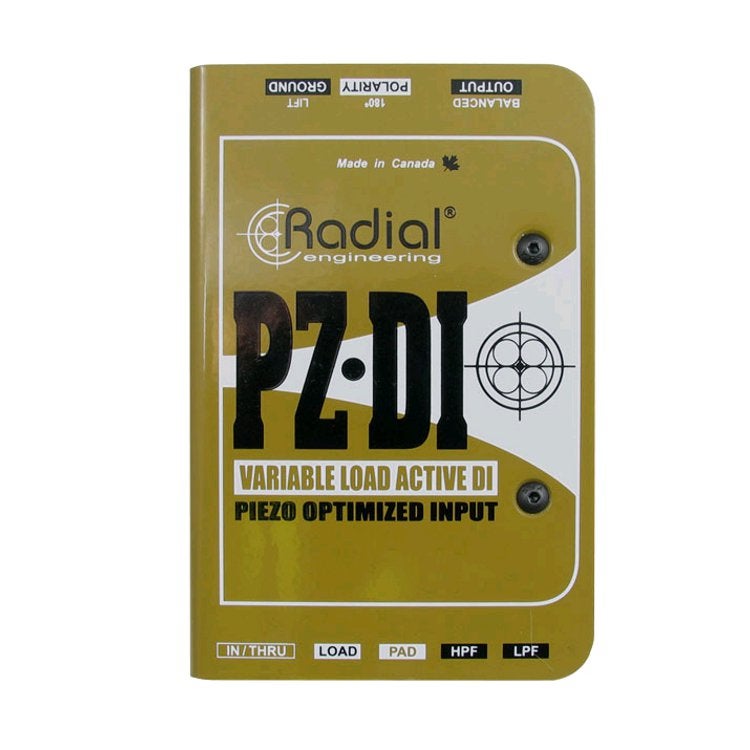 Radial PZ-DI DI-box voor akoestische- en orkest-instrumenten