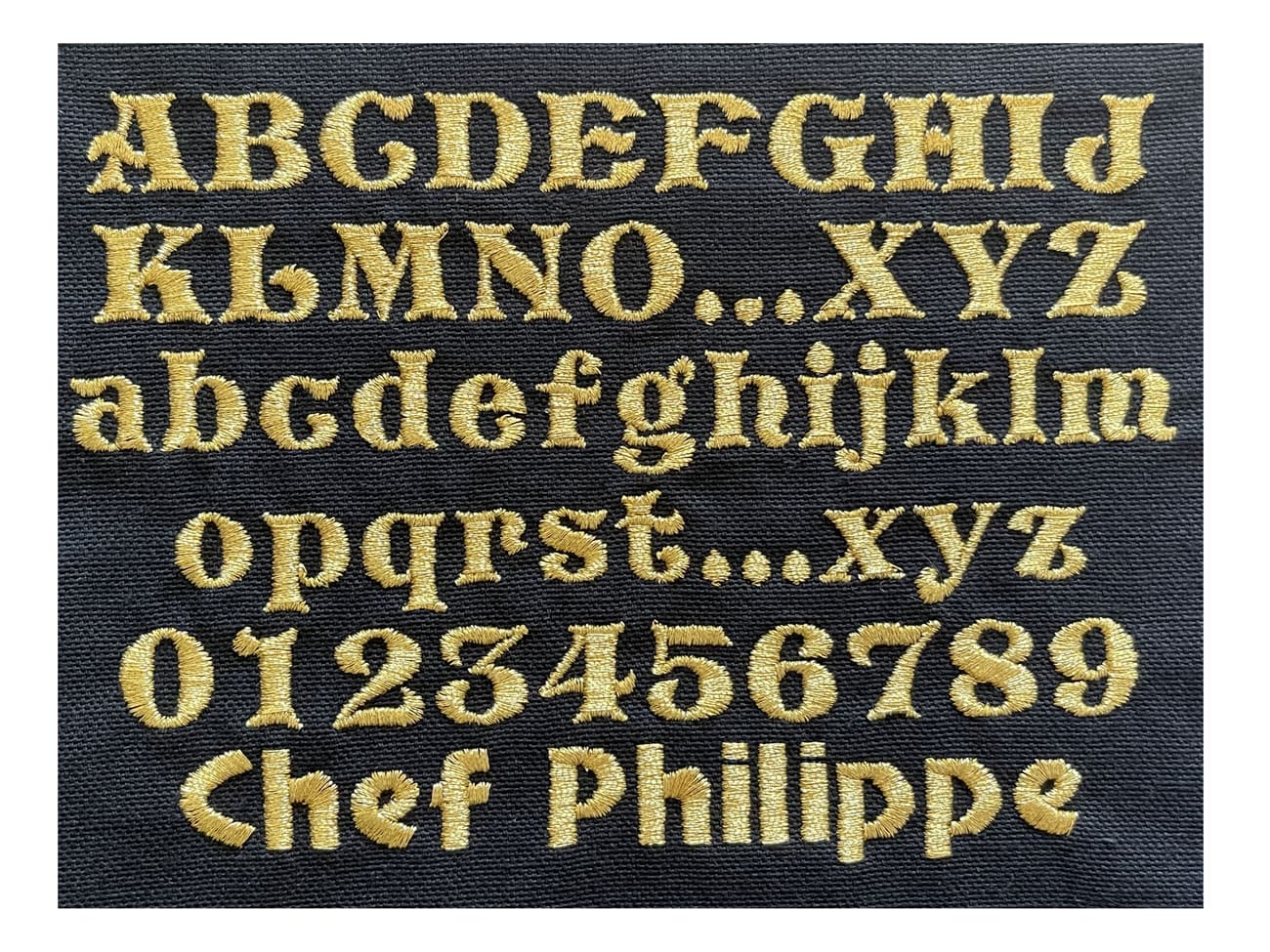 Broderie - Modèle M6 - Or - Meilleur du Chef