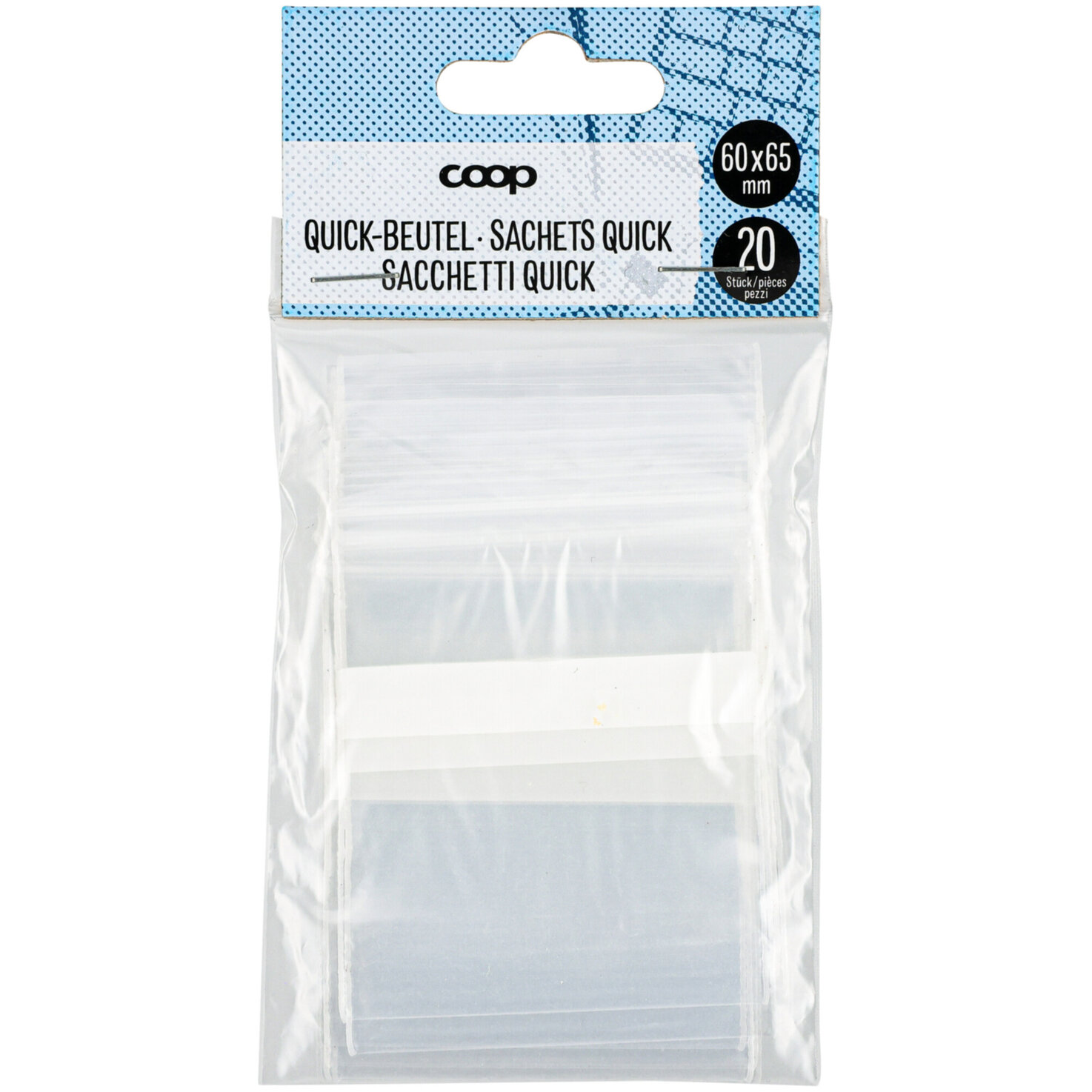 Quick-Beutel 60x65mm 20 Stück