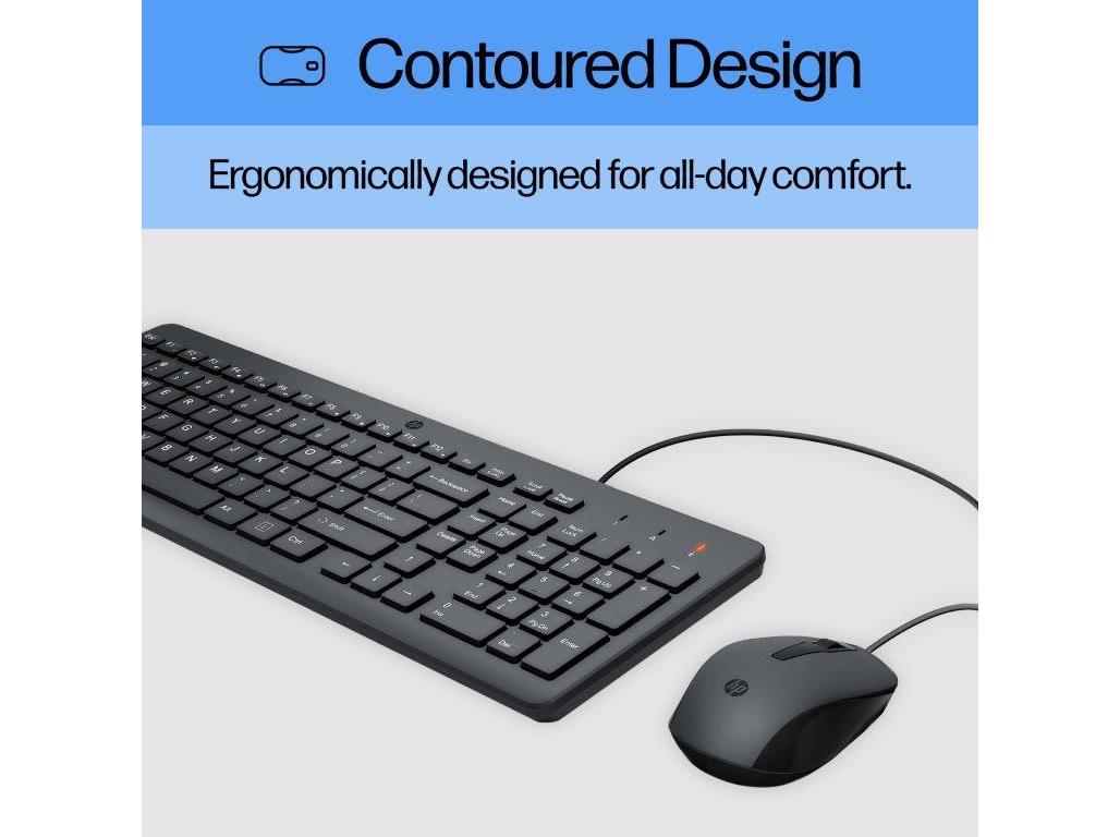 KIT TECLADO   RATO C/ FIOS HP 150
