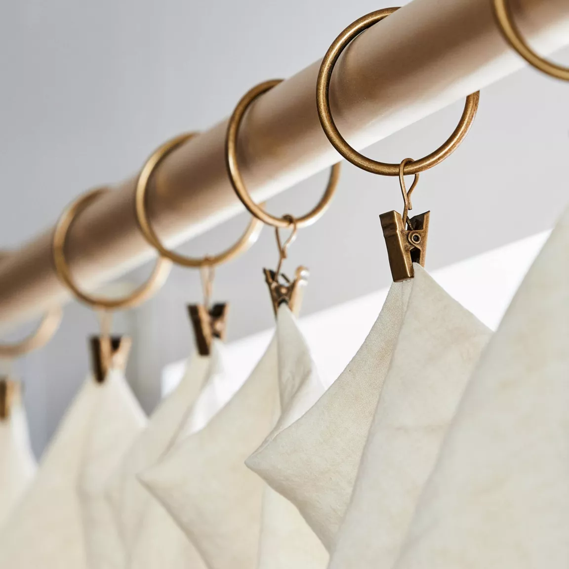 Rideau lyocell Tencel™ ajustable (140 x max 270 cm) Olivia Beige pampa