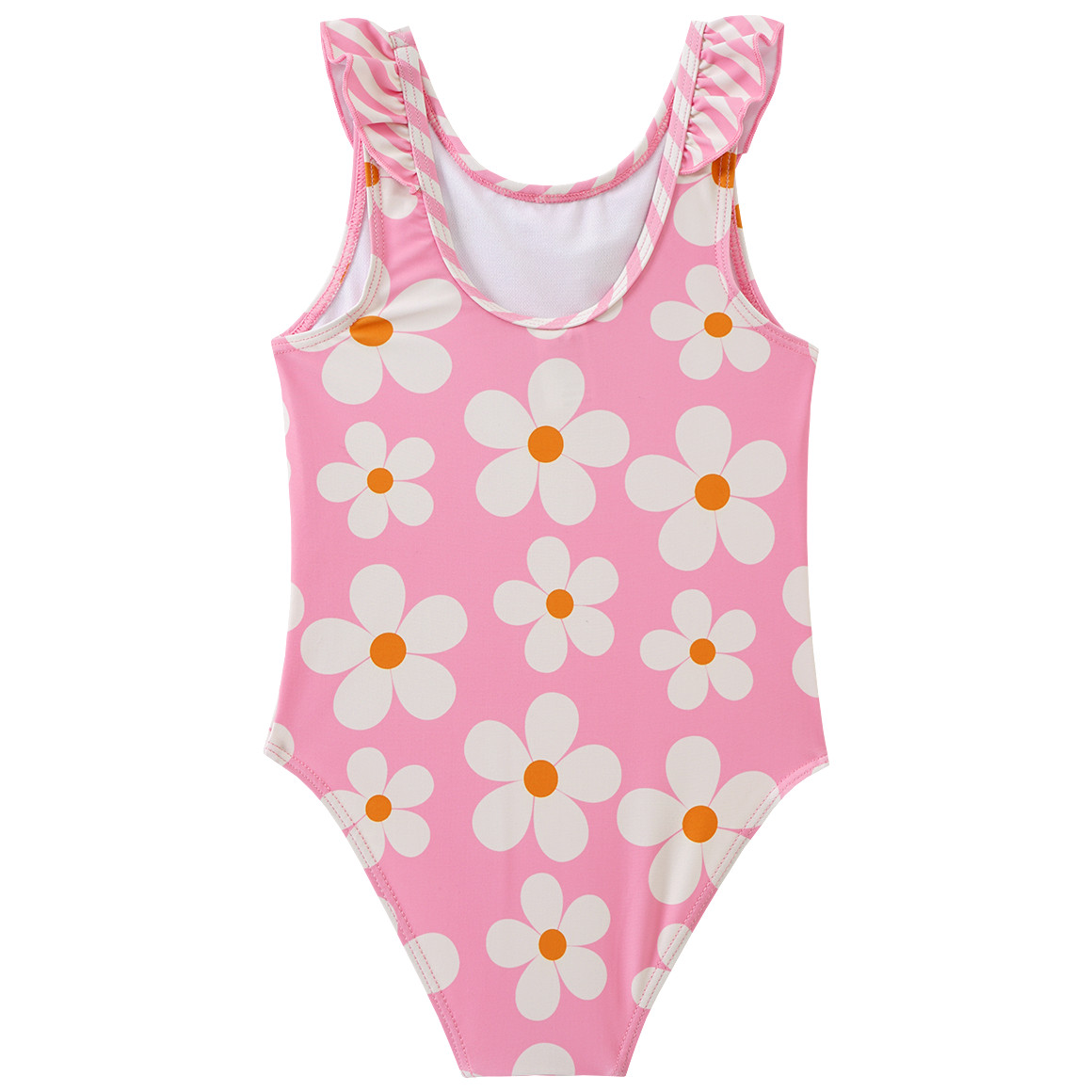 Topomini Baby Badeanzug mit Blumen-Allover rosa / weiss