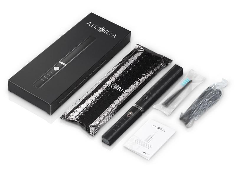 Ailoria Schallzahnbürste Flash Travel Schwarz Reisezahnbürste