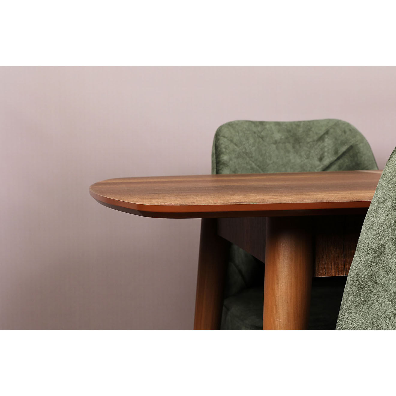 Wooden Art Table à manger Retro marron -130+30x75x80 cm