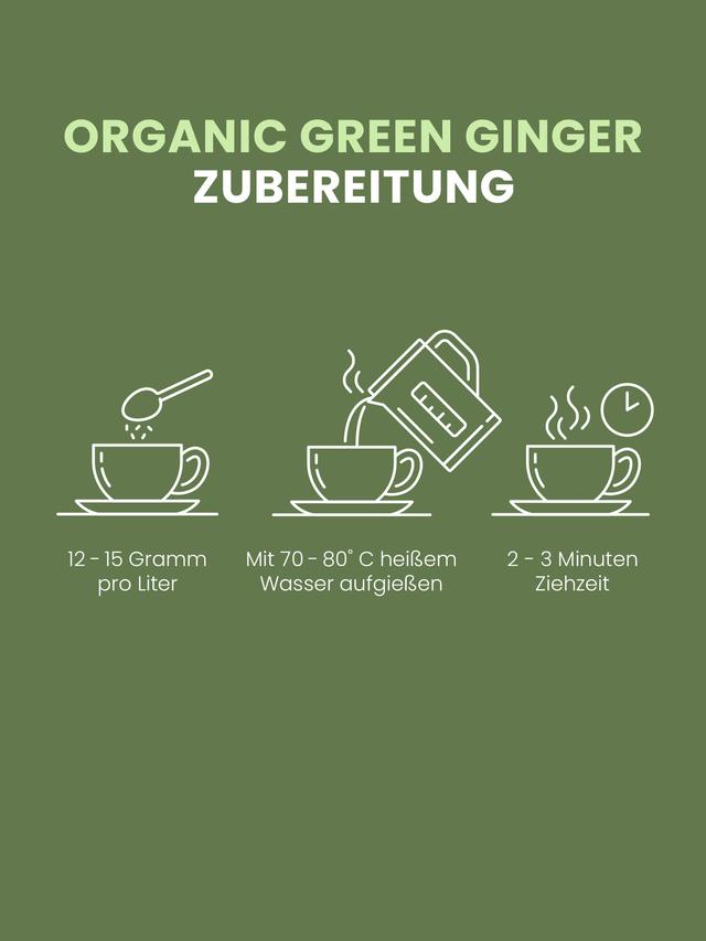 Grüner Tee BIO Limette-Ingwer-Minze, lose, 3er-Set