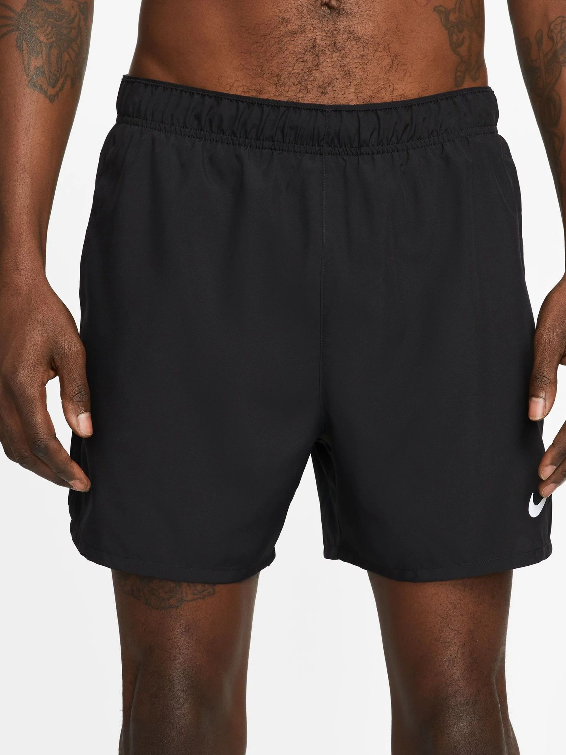 Zwart - Nike Dri-FIT Challenger 5 Inch hardloopshorts met slipvoering