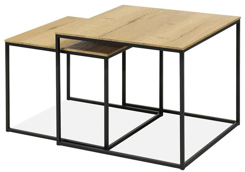 Salontafelset Simon B50 x D50 x H46 cm