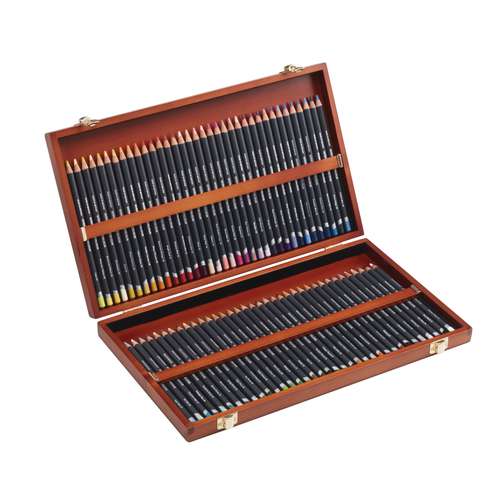 DERWENT Procolour Farbstifte, 72er-Holzkoffer