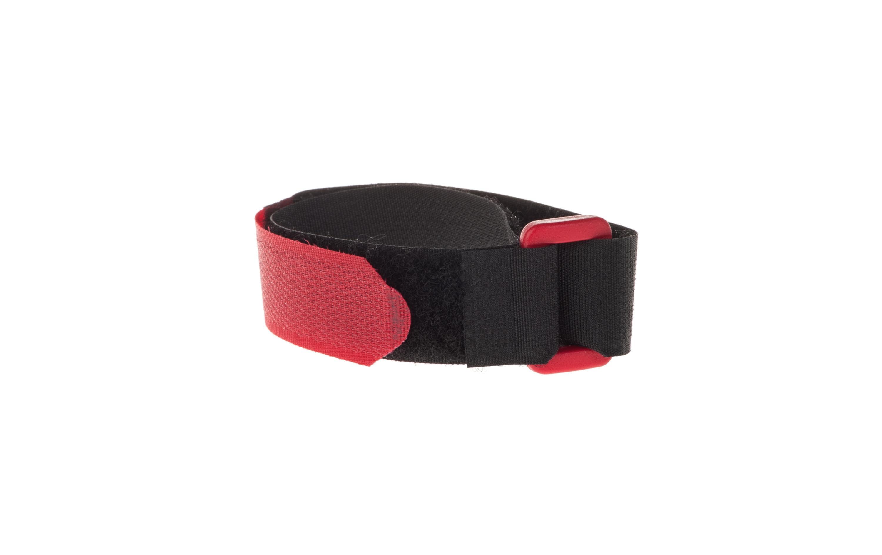 Schlaufenband FAST-VSTRAP 20 x 350 mm, Schwarz/RotKlettverschlussgurt