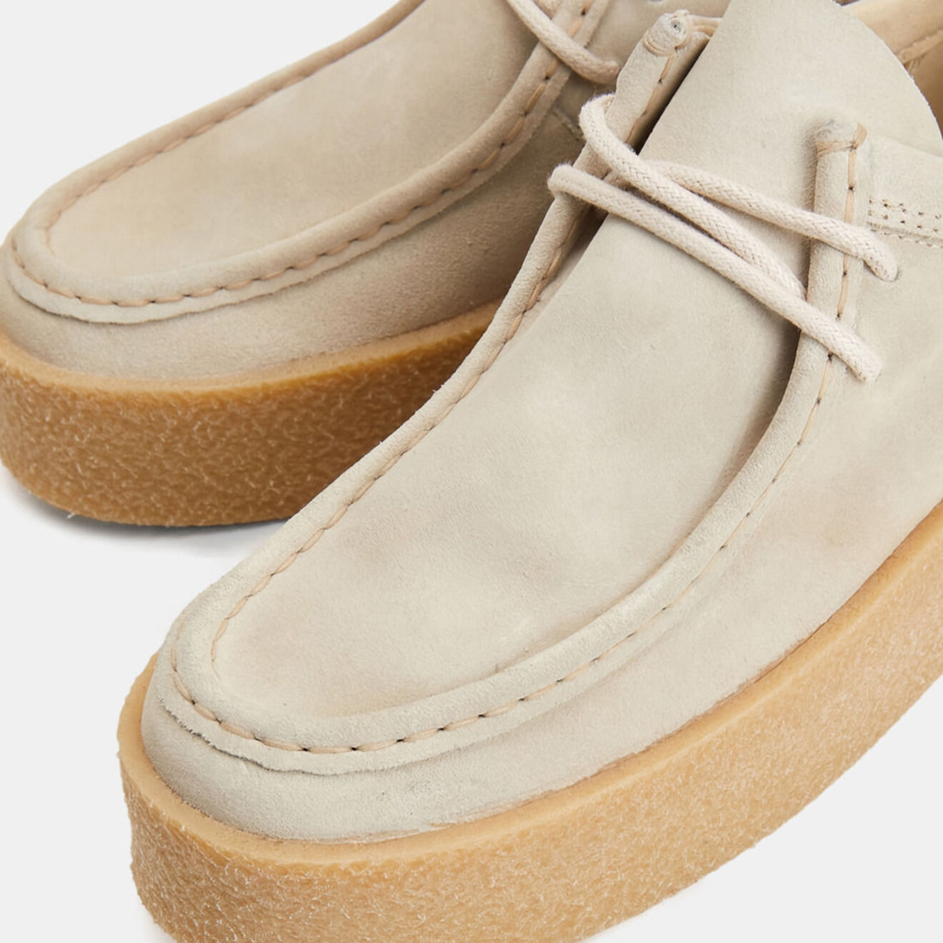 Tommy Hilfiger Mocassins en Velours de Cuir Wallabee beiges