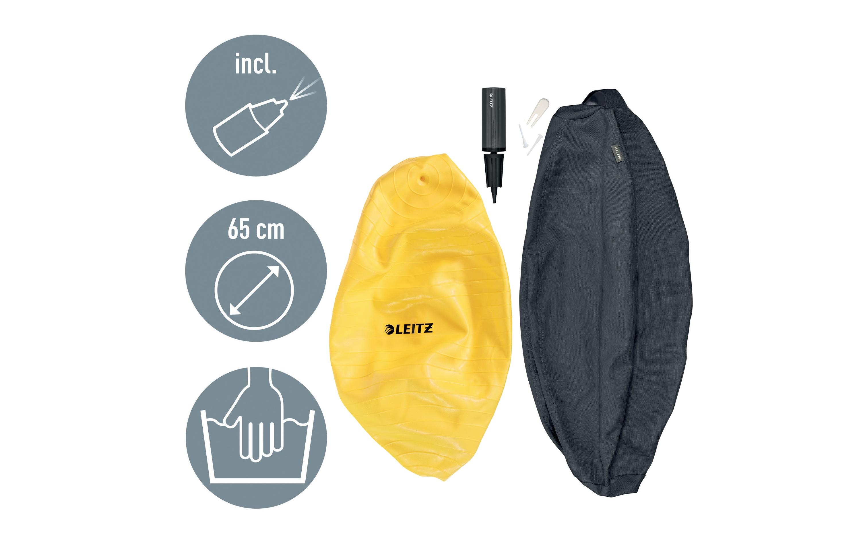 Sitzball Ergo Cosy Active GrauDer ergonomische Leitz Ergo Cosy Sitzball für aktives Sitzen