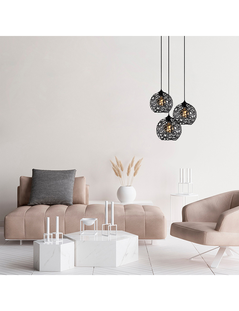 Fellini Black Suspended Ceiling Lamp