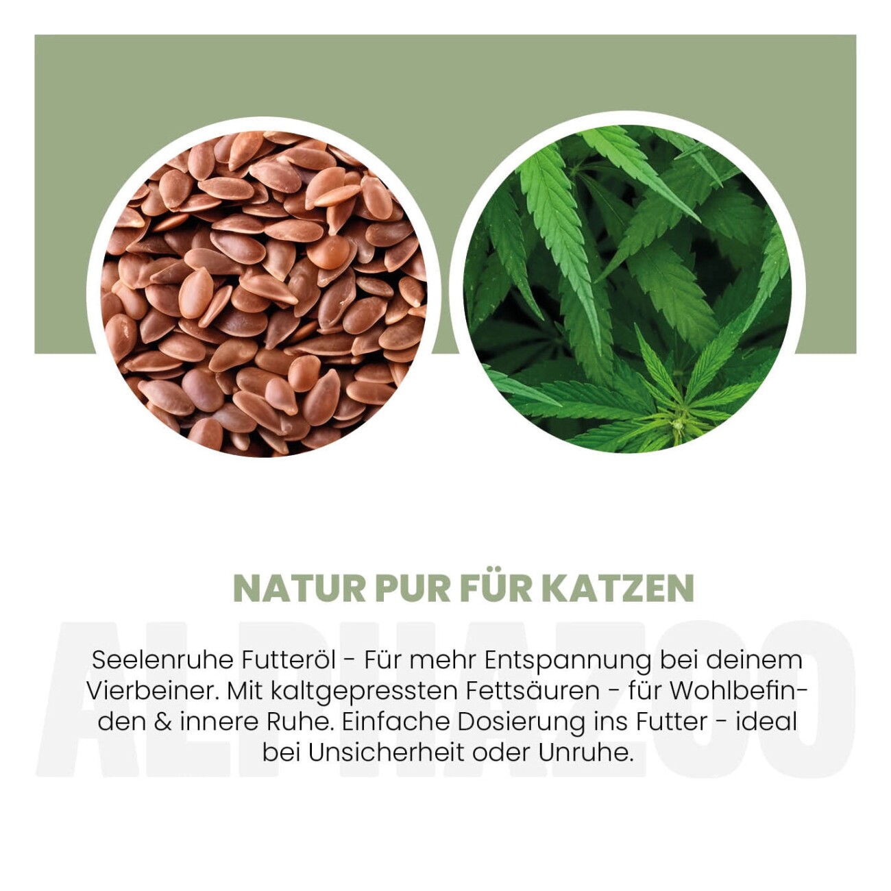 ALPHAZOO Seelenruhe Futteröl für Katzen