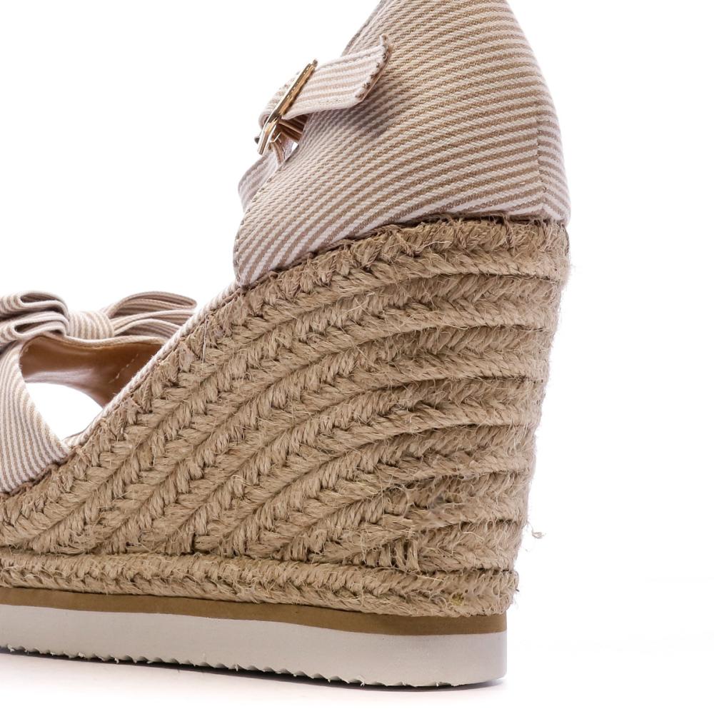 Beppi Sandales Compensées Beige Femme Beppi