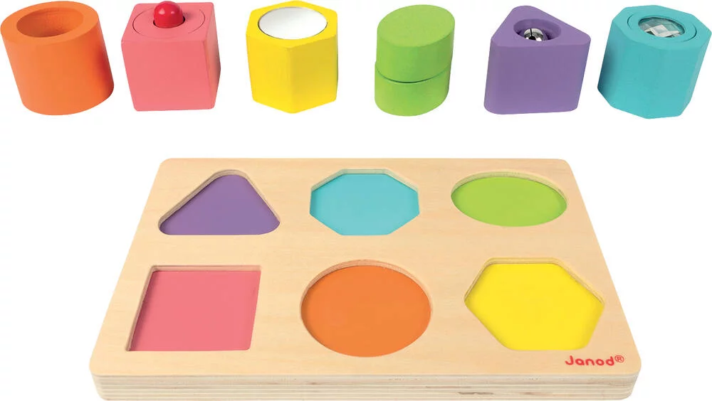 PUZZLE 6 CUBES SENSORIELS - EN BOIS