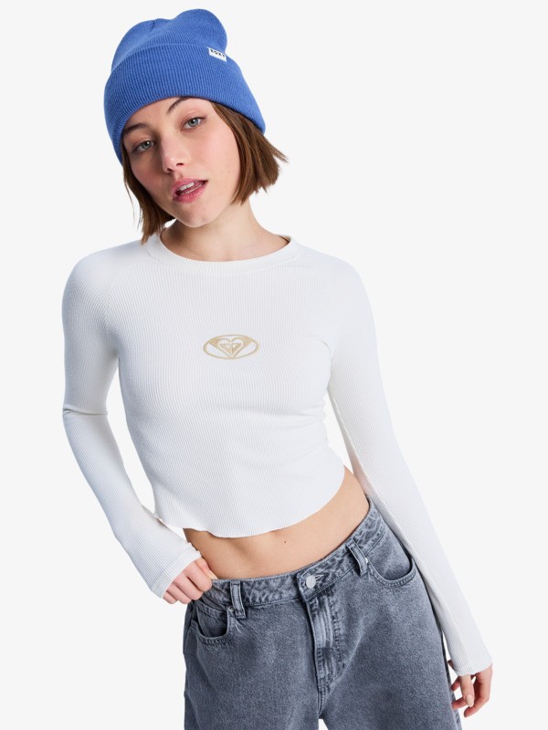 Basecamp T-shirt manches longues Blanc Femme