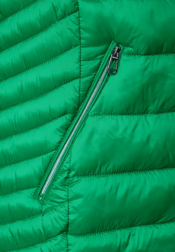 Kapuzen Longweste - arty green