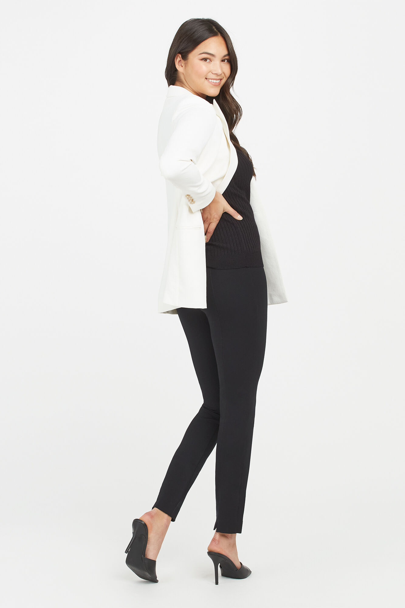 Calça Legging Modeladora Spanx Preta - Preta