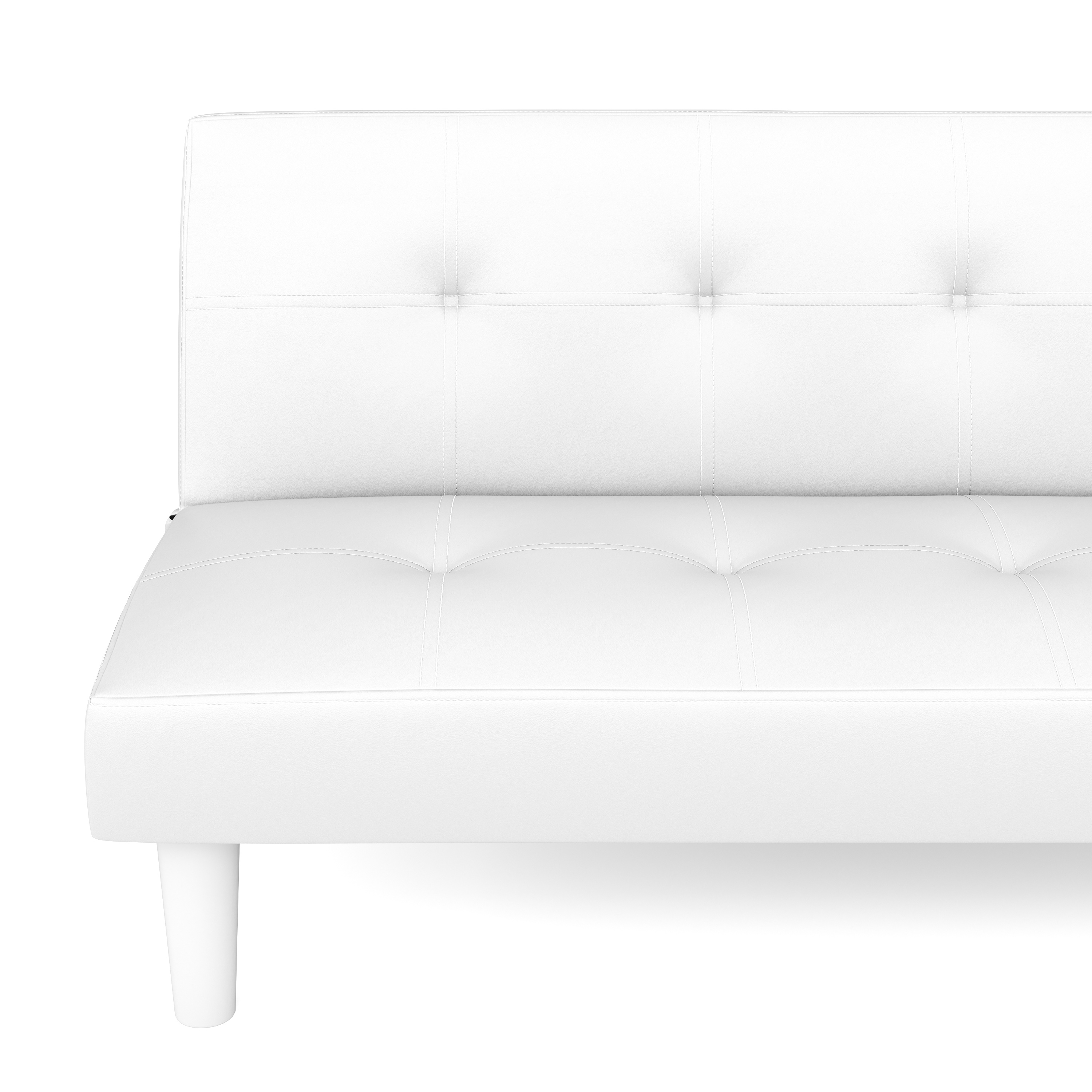 Schlafsofa Leder PUMA weiss