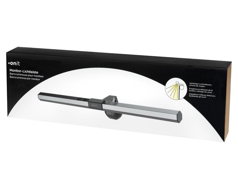 onit Monitor-Lichtleiste LED 40 cm LED-Bildschirmleuchte mit Universalhalterung