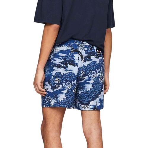 Tommy Jeans - TJM AO HAWAIIAN BEACH SHORT Azul