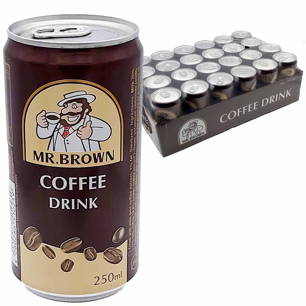 24x Mr.Brown Coffee Drink Classic Dose á 250ml=6L MHD:14.8.25