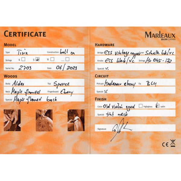 Marleaux Tiuz 5 Worn Spruce LTD
