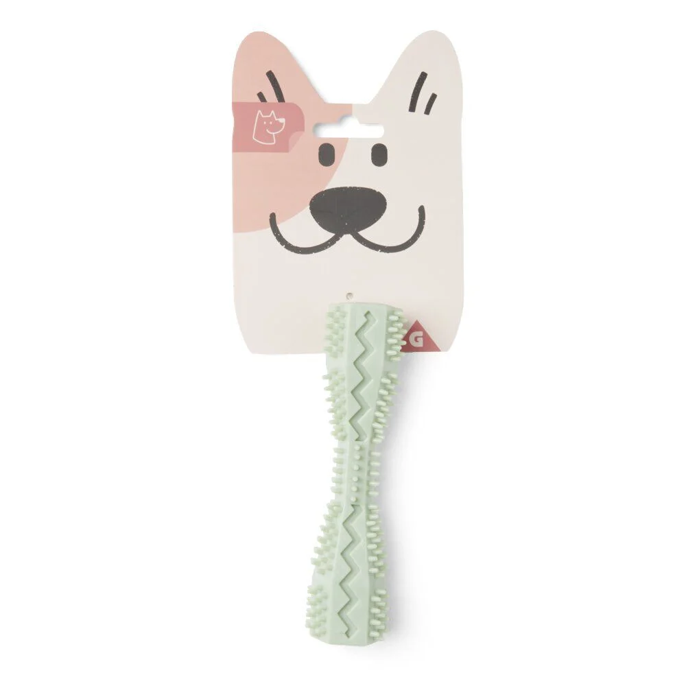Jouet pour chien sablier vert H14cm