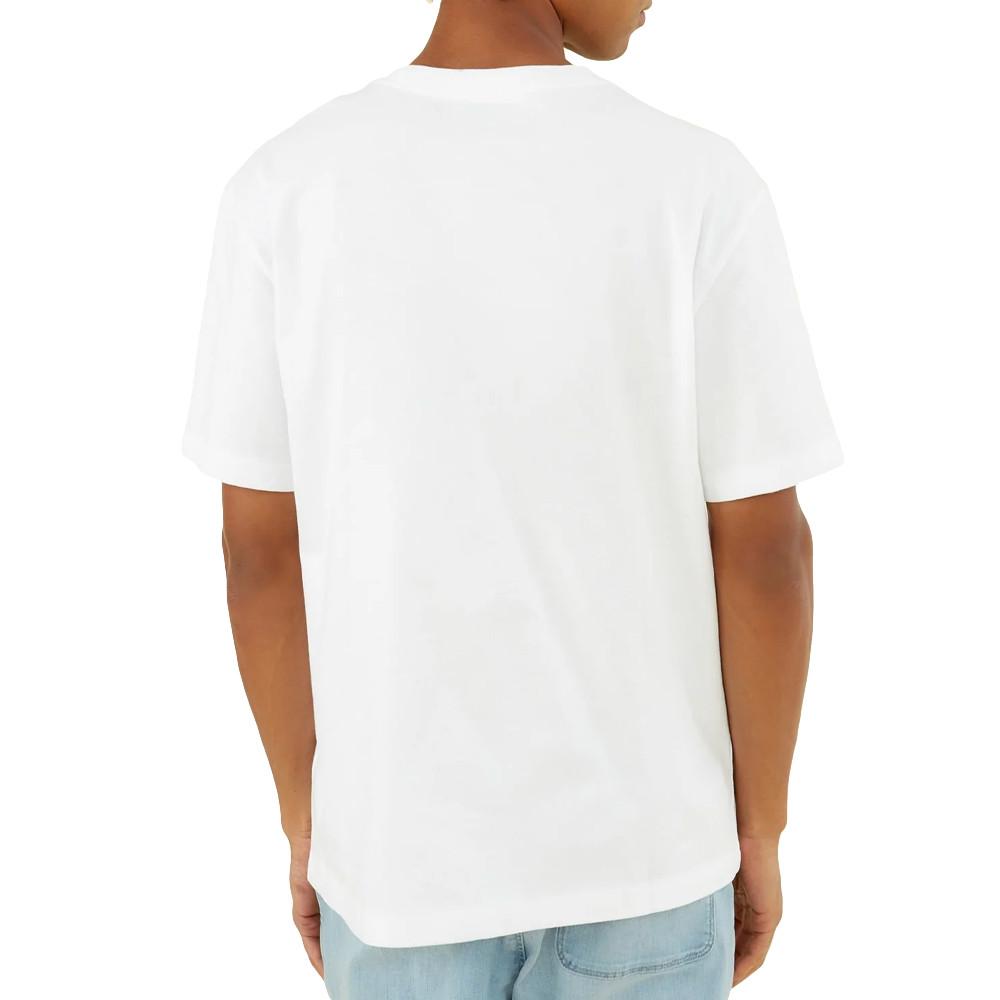 Guess T-shirt Blanc Homme Guess Ovrszd Racer