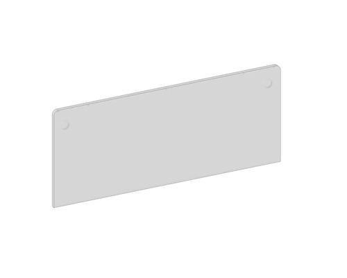 Wandpaneel boven wastafel Devo Lotos BxHxD 96x40x1,7 cm perfect touch zwart mat