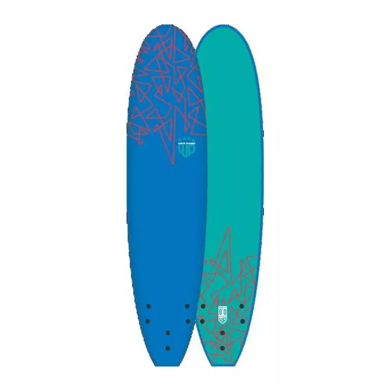 Planche de surf mousse WAVE POWER Softy EPS 8´0 Blue/Teal