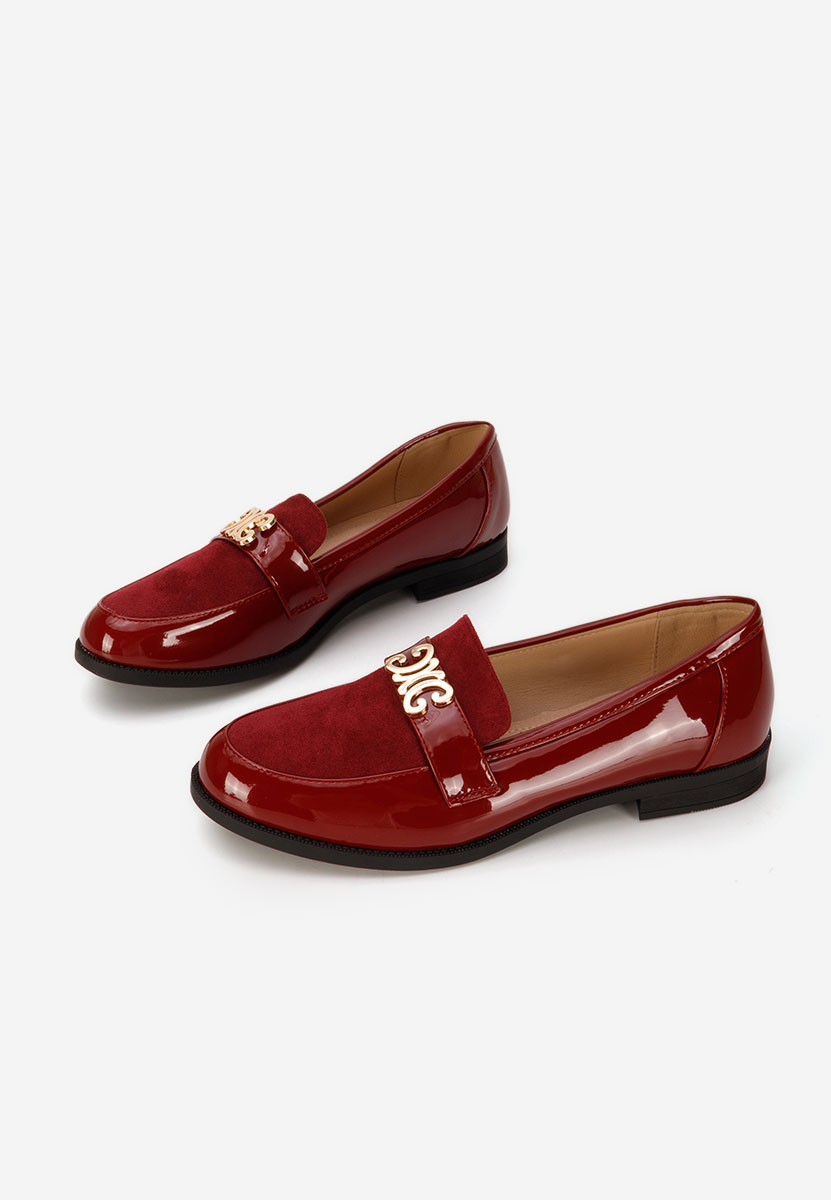 Mocassins femme bordeaux Ananya