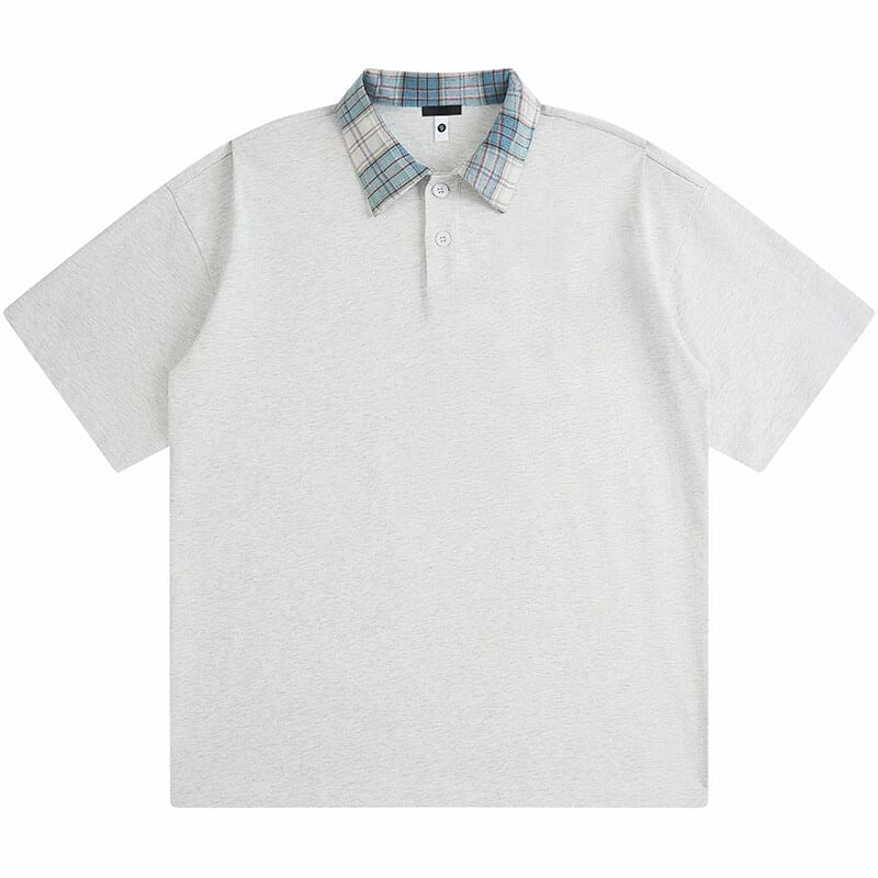 Derbundy - Poloshirt met korte mouwen en geruite kraag