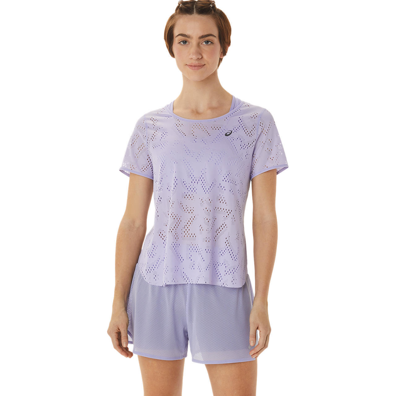 ASICS Ventilate Actibreeze Hardloopshirt Korte Mouwen Paars Dames